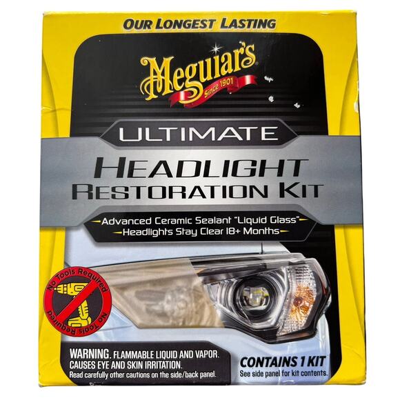 Meguiar's G2990 Ultimate Headlight Restoration Kit Sanding Discs and Sealant NIB - Picture 1 of 4